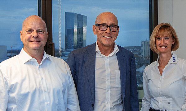 Satisfaction all round (left to right): Martin Kraus, Kai Gilbert and Petra Kraus