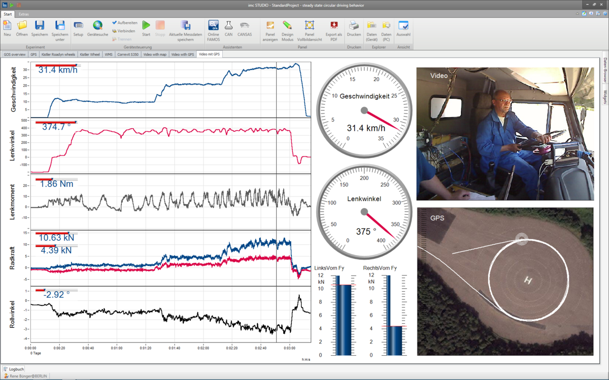 imc STUDIO Video: Video- und Messdaten synchron