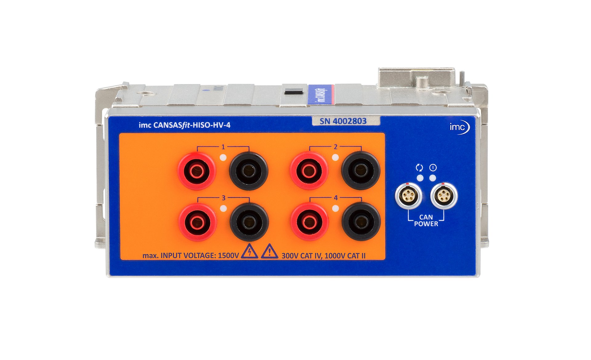 imc CANSASfit HISO-HV-4 High voltage isolated 4-channel CAN-based measurement module for high voltages (HV)